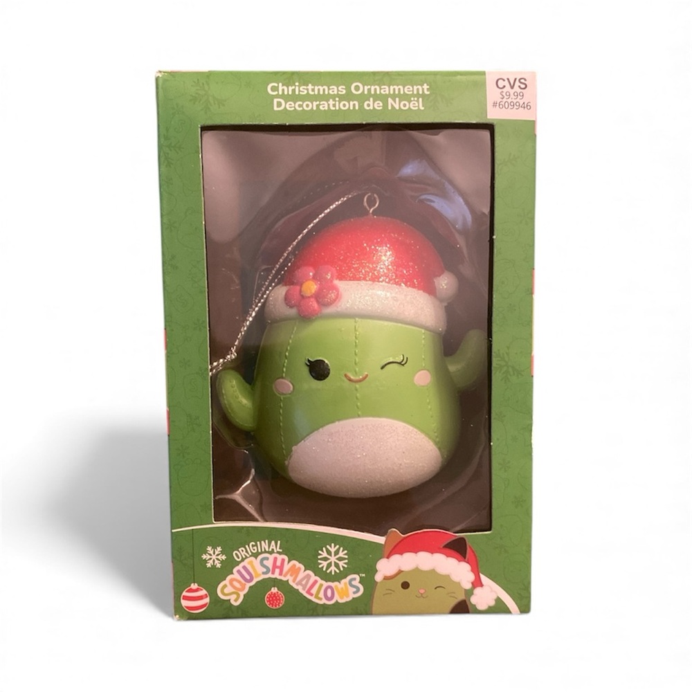 Squishmallows Christmas Cactus Ornament